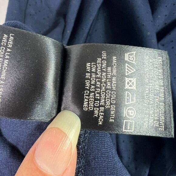 Maeve Anthropologie Skirt + Top Set Sevigny Women M 10 Navy Polka Dot - Picture 7 of 14